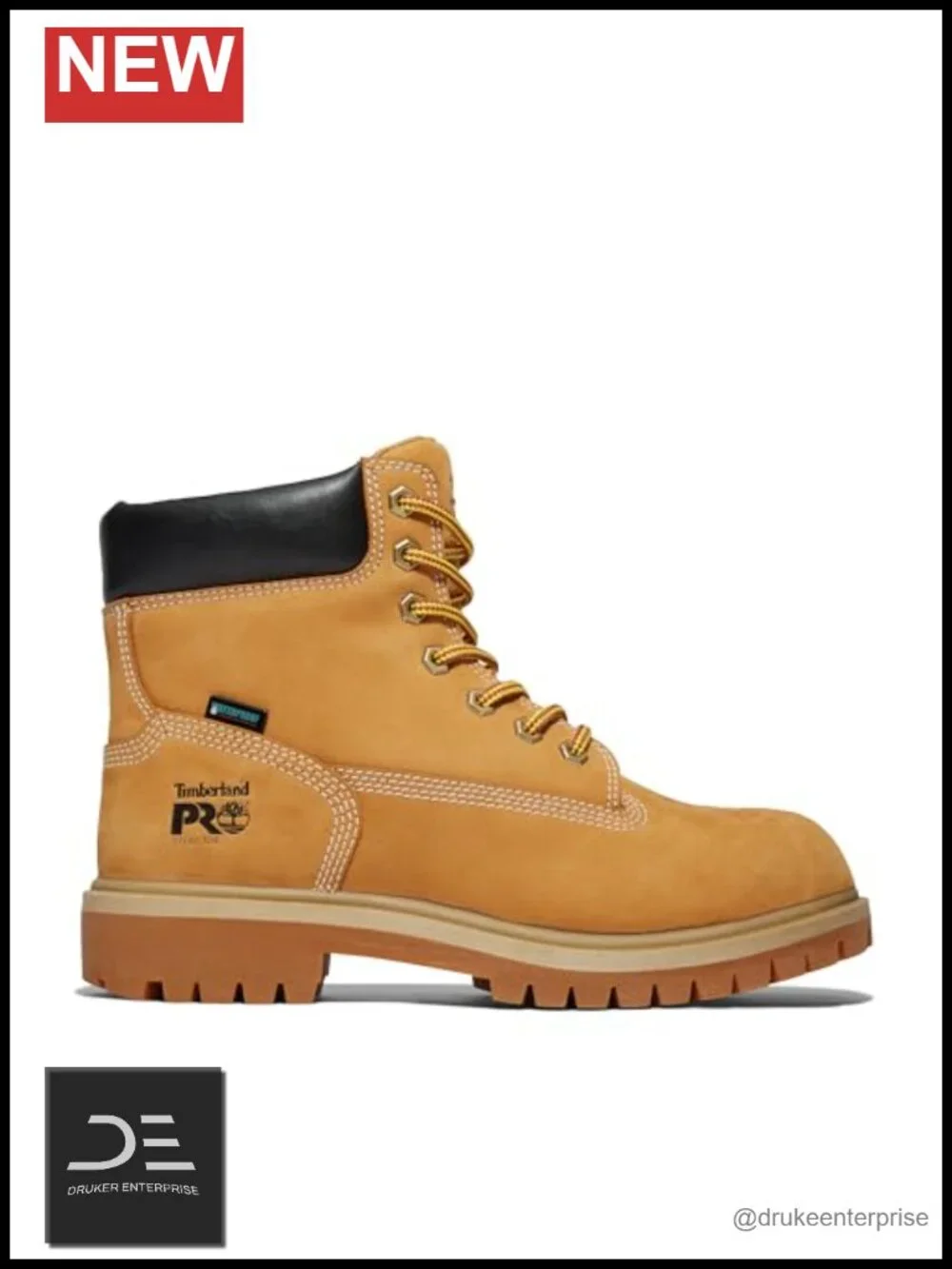 6 Inch Steel Toe Waterproof Insulated Lace-Up Industrial Work Boots